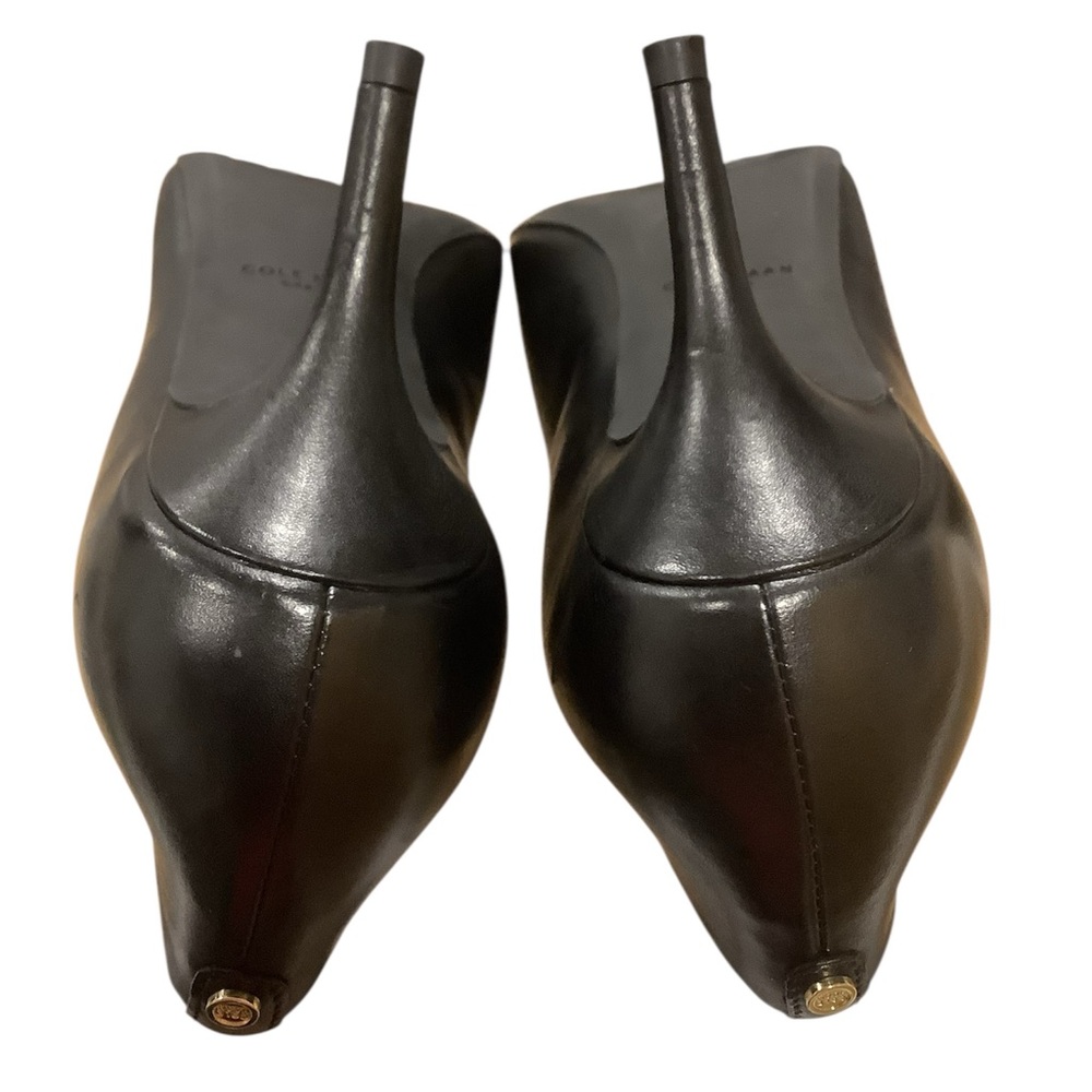 Cole Haan Go-To Elegant Black Leather Women's Heels Shoes Size 9B - Picture 5 of 10